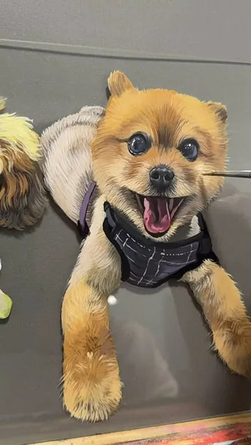 Real workshop footage: Two dogs: final colour details